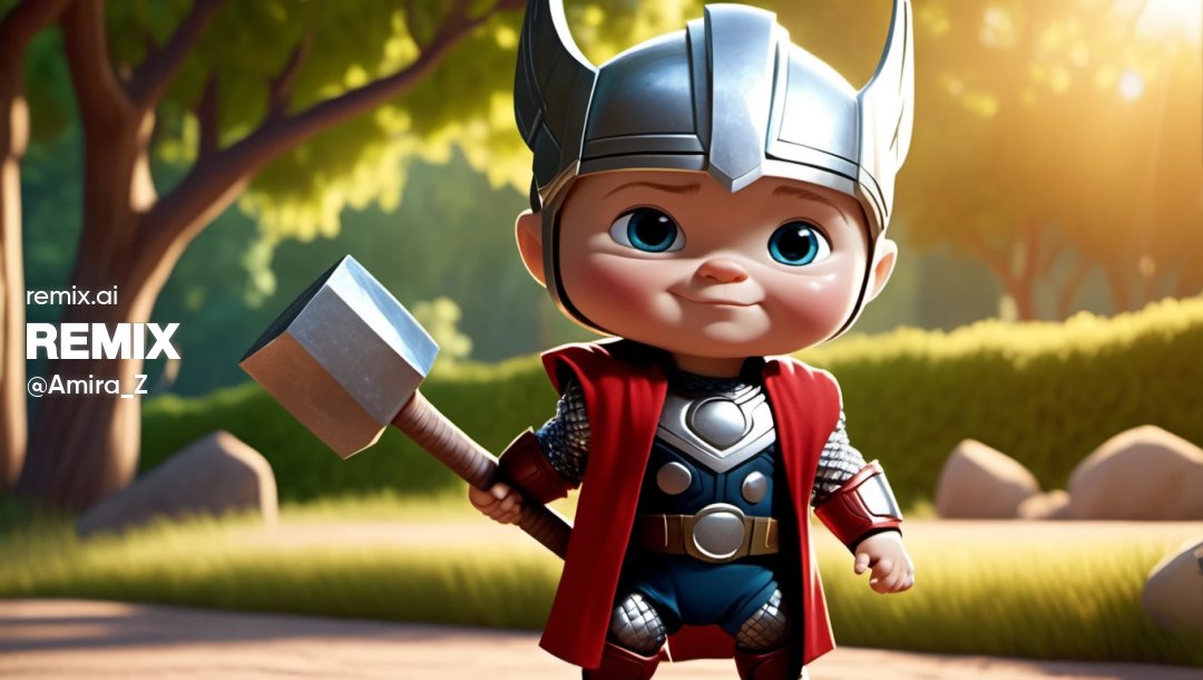 azed_ai's tweet photo. Prompt Share: @getremixai

Cute baby [subject], wearing a [color 1] and  [color 2] [object], the [ background ], 3d rendre pixar animation style
Model: MixerRL

شاركونا شخصياتكم المفضلة، لي عندو ريمكس ماراح يحتاج يعمل كوبي للبرومبت فقط اعمل ريمكس من عندي 🔥 https://t.co/ebdkiFmgsD