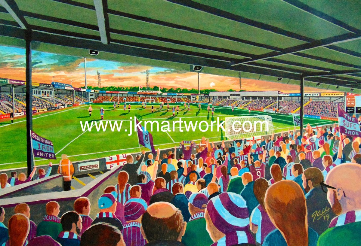 JKMartwork's tweet photo. hi @AnyOldIronBlog  @jordanzakarin painting i done of #sufc #theiron #glanfordpark   ,prints are available now just £15 a3 size @ https://t.co/lwlE5y09nk RT's appreciated https://t.co/uTPcKg2BqY