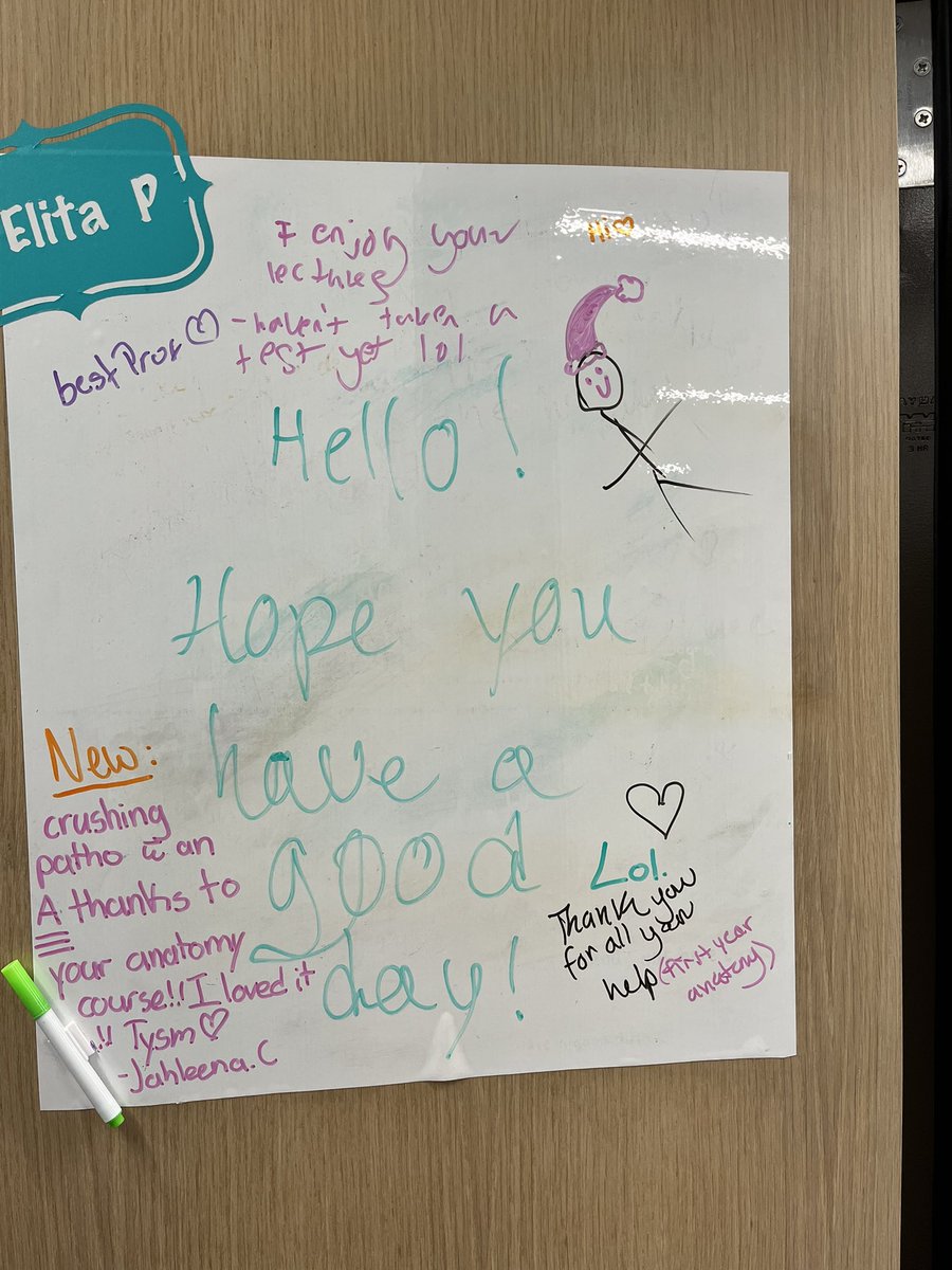 My latest office door “art” <a href="/OT_FHSc/">Ontario Tech Health Sciences</a> - I 💕 our students!