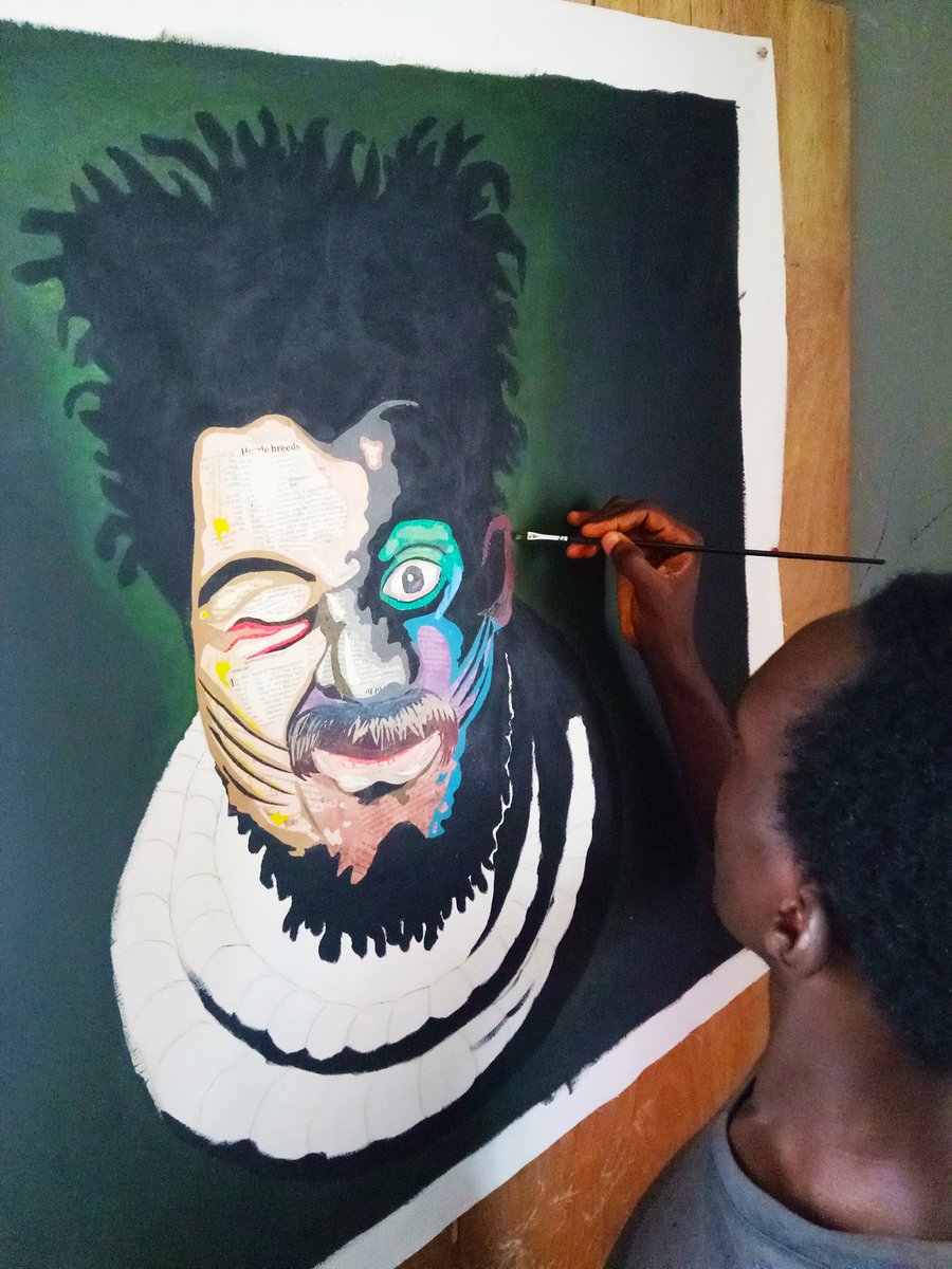 I am a mixed media artist, this is what I do. Kindly help me share this post. #mixedmedia #artist #gallery #contemporaryart #contemporary #Naija #collectors #collector #freedomfighter #freedom #African