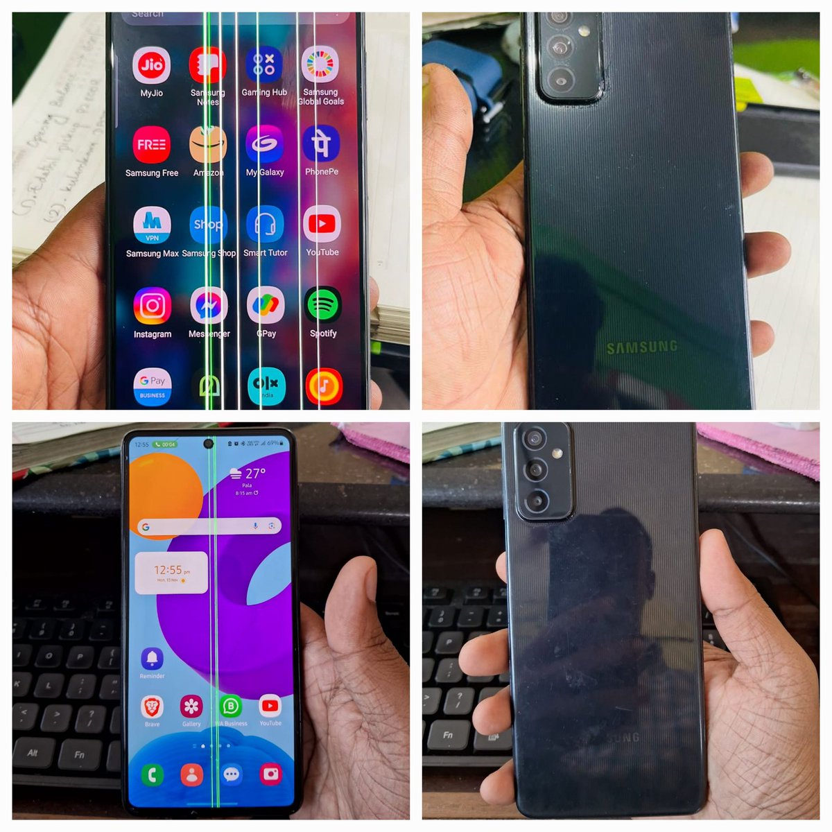 dintosunnyk's tweet image. Experiencing a frustrating display issue on my Samsung M52 5G after the latest update – a persistent green line. 📱😞 @SamsungMobile, any solutions or insights on how to fix this? #SamsungM52 #DisplayIssue #NeedHelp