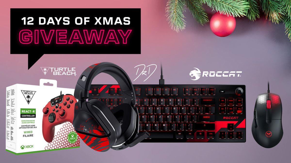 Day 8 of our 12 Days of Xmas Giveaways features @drdisrespect! You could win... 🎧 Signed Dr Disrespect Limited Edition Stealth 700 Gen 2 Max ⌨️ Dr Disrespect Vulcan TKL Pro 🖱️ Dr Disrespect Kone Pro 🎮 Red REACT-R Controller Enter here 👇 sdqk.me/p/day-8-12-day…