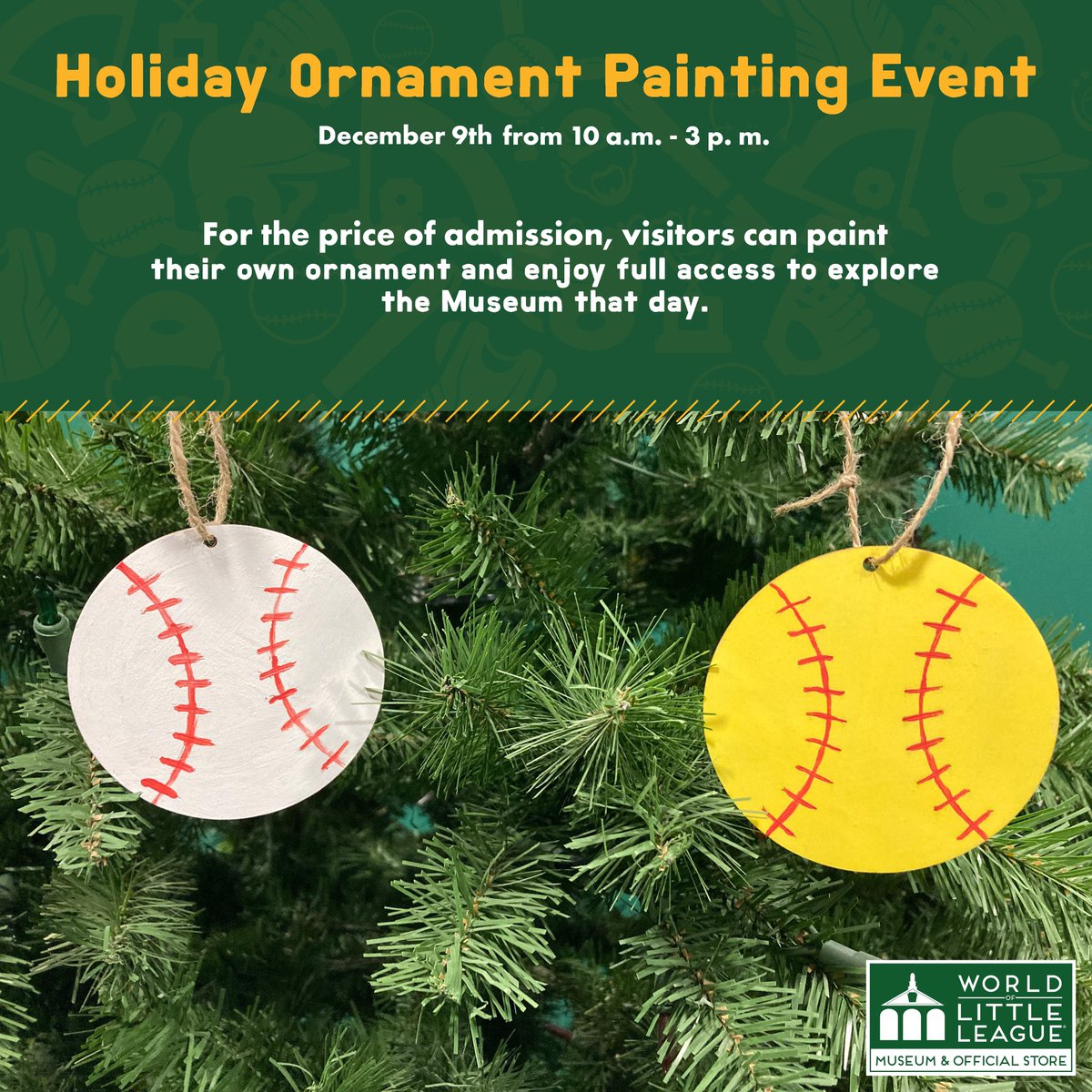 LLBMuseum's tweet photo. Bring the family to join us tomorrow and return home with an ornament! 🎁 https://t.co/0Ko0xXvREz