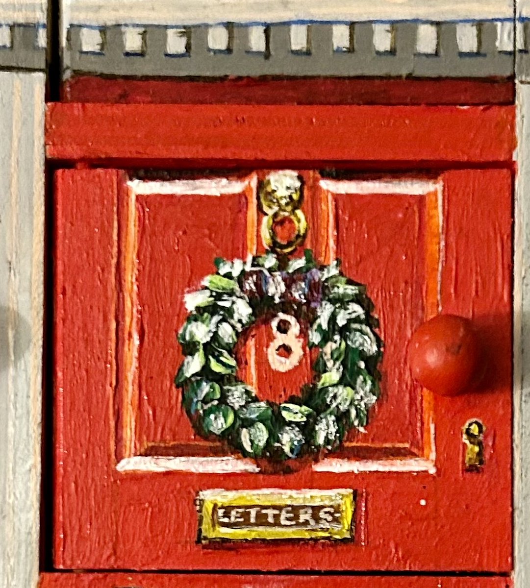 RogerHutchinsI1's tweet photo. Behind door number 8 of the #AdventCalendar is an #acrylicpainting of a steam loco during one of the #santaspecials at @MizensRailway  🚂 🛤️ 🎅🎄
#Christmas  #ArtistOnX  #Advent  #miniaturerailway  #Santa  #christmas2023  #artist https://t.co/atTRe2WJof