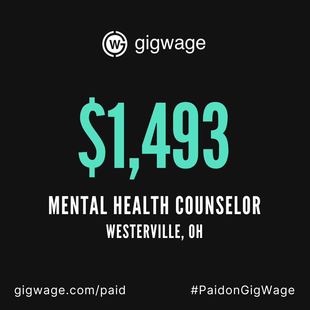 Mental health counselor #PaidonGigWage