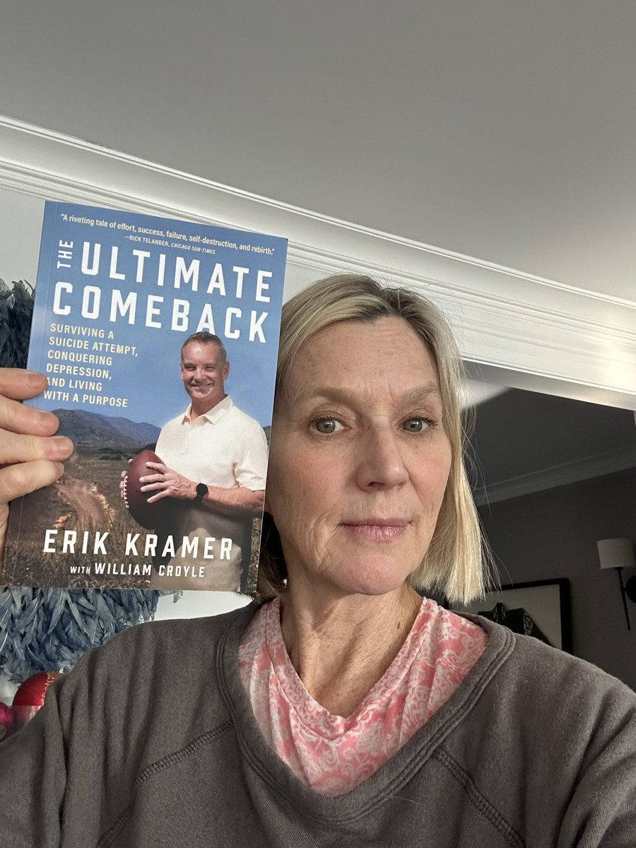 LeeMWoodruff's tweet photo. With so much emphasis on mental health today and so much need - I love it when someone is raw and honest with their story and their emotions. We all get handed hard stuff but it’s how you choose to respond that matters. Erik’s story really touched me. #fridayreads #erikkramer https://t.co/o3DvmjHiU5
