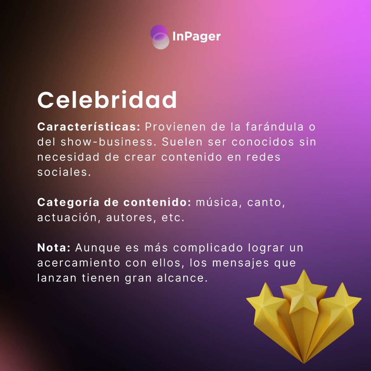 InPager's tweet photo. 📲¡Hola Marketers! 

💡¿Sabías cuáles son los 3 tipos de influencers?📱

#marketing #podcast #redessociales #contentcreator #influencermarketing https://t.co/mnySb4tFNl