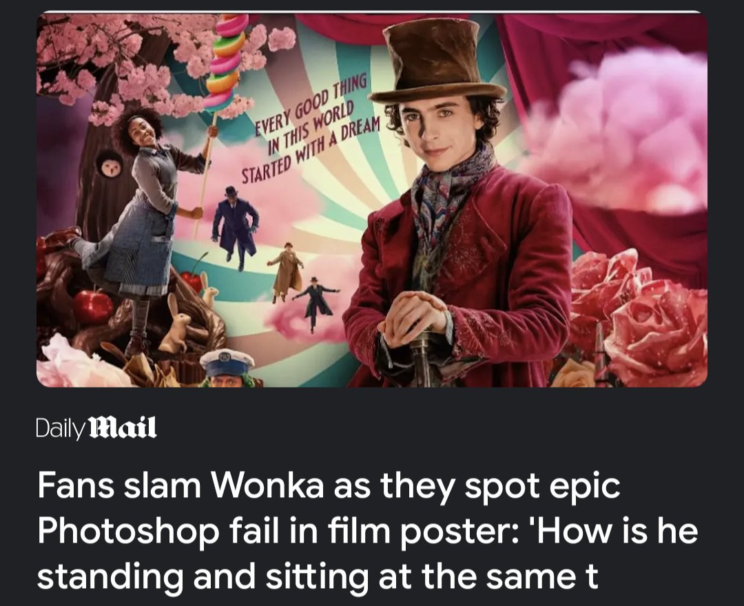 Can the discourse of slamming every movie poster go away already. Multiple people would have worked on it, multiple voices and higher ups demanding something, give them a break. Feels like every time the internet just loves to rip them apart it's not cool.