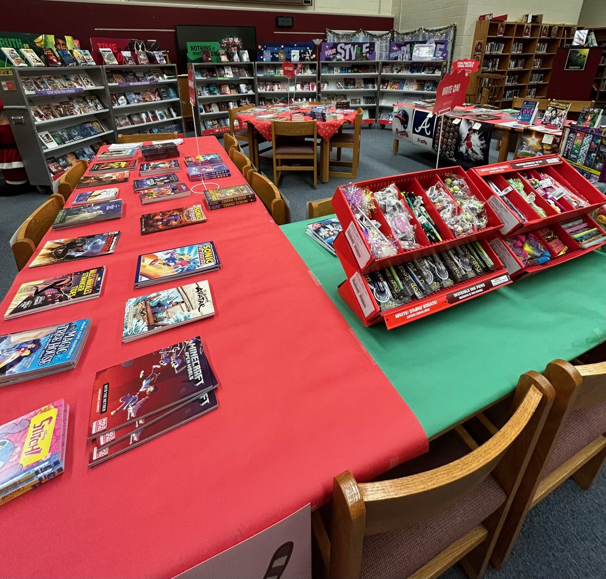 The Scholastic Book Fair starts Monday, December 11th and will run through Friday, December 15th. The book fair will be open 8-3 daily in the library.