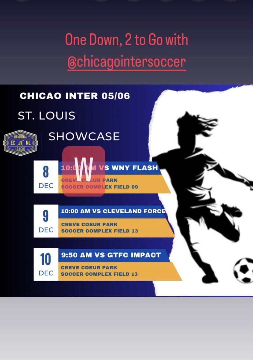 Inter05GBlue's tweet photo. Great Game! See you at the next one! @IlliniSoccer @chiINTER @ImYouthSoccer @ValpoWSO @RhodesLynxWSOC @WASHUwSoccer https://t.co/p1wew0CXFA