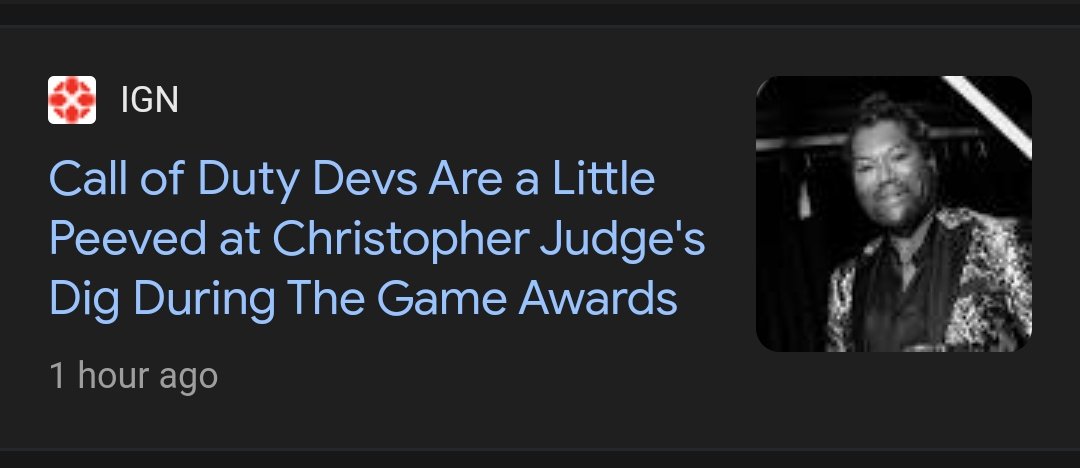 Call of Duty Devs Are a Little Peeved at Christopher Judge's Dig During The Game  Awards - IGN