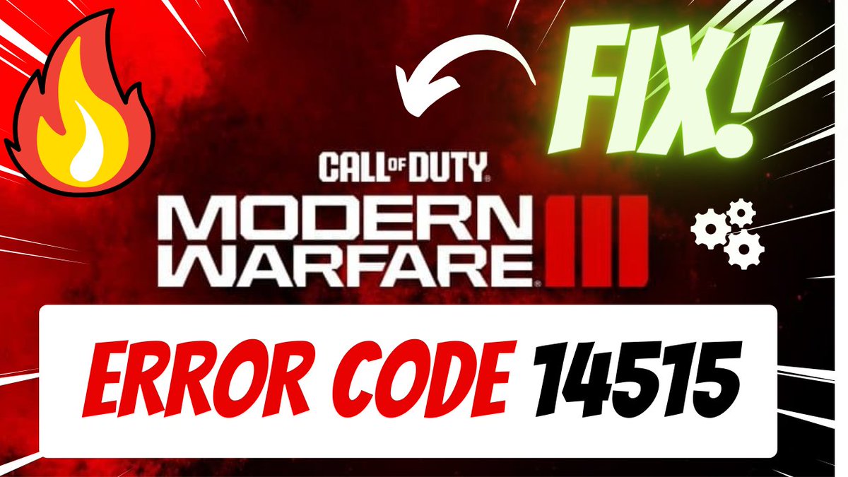 ankiterror's tweet photo. How to fix error code #14515 #mw3 (#Modern warfare 3 &amp; #WARZONE 3)
https://t.co/gPNbeRPRQU https://t.co/Ed6A5ub2p6