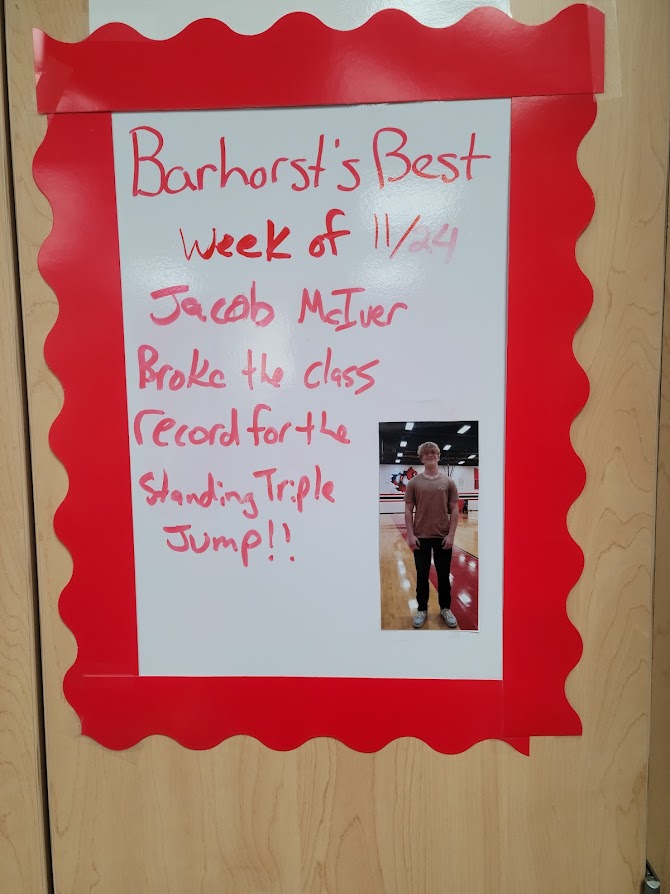 brookside_p's tweet photo. We have introduced a student of the week award I am calling Barhorst's Best, and here are the first 4 winners! https://t.co/znMnuXh4RN
