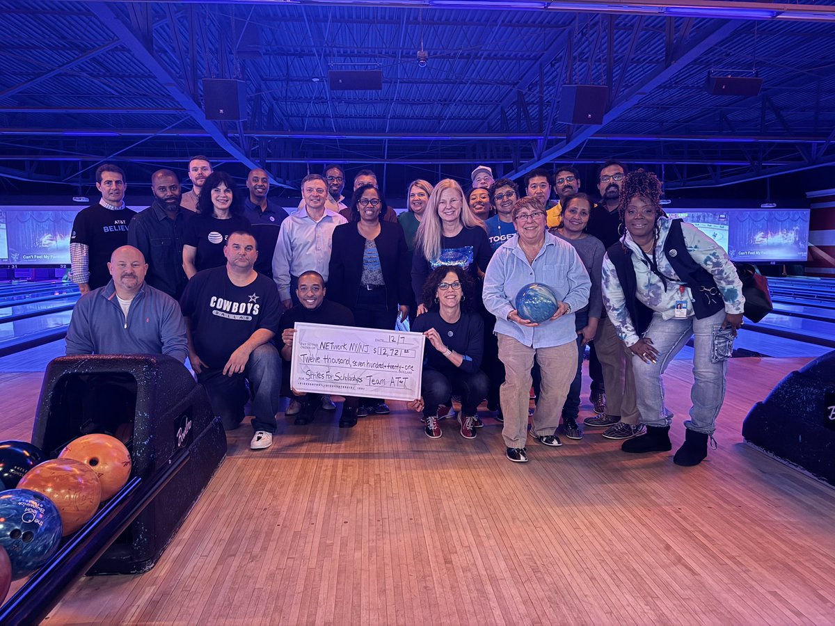 NETwork NY/NJ Strikes for Scholarships Fundraiser was a success raising $13,534 for underrepresented students to study in STEM! Grateful for CEO John Stankey, @JohnPalmer_ER,@kmkhissim and all the AT&T employees who supported this fundraiser. #lifeatatt @LifeAtATT @theeastregion
