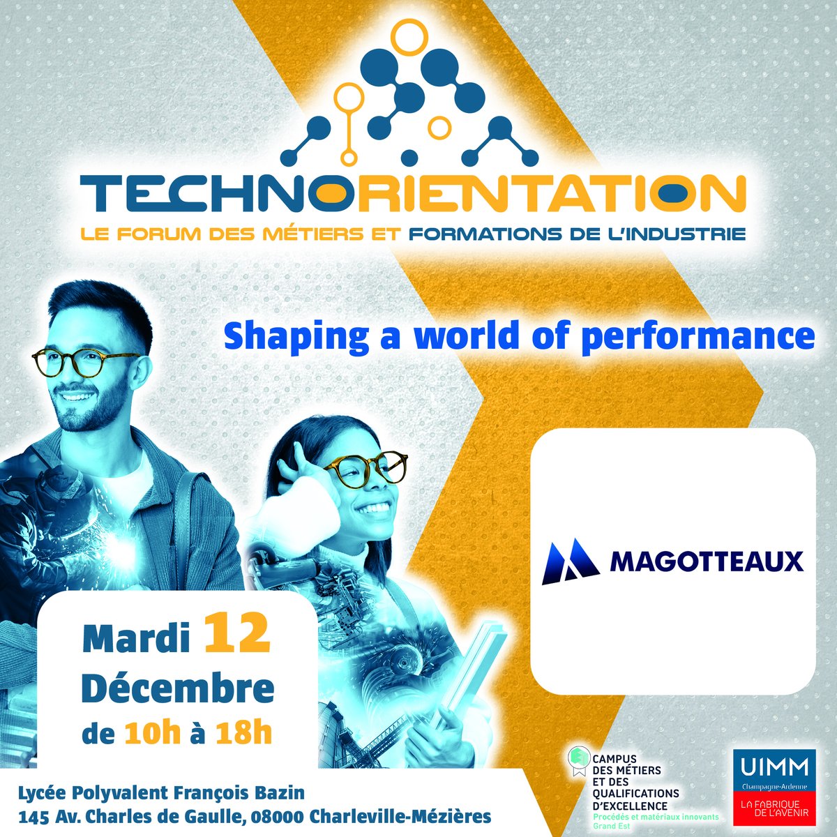cmqpmica's tweet photo. Magotteaux - Shaping a world of performance
Leader mondial des solutions d'optimisation dans les mines, ciment, agrégats
Viens t'éclater dans cette aventure d'#innovation et de durabilité avec des processus qui décoiffent !
Rendez-vous au Forum #Technorientation !⬇️ https://t.co/0d3FAZKj2E