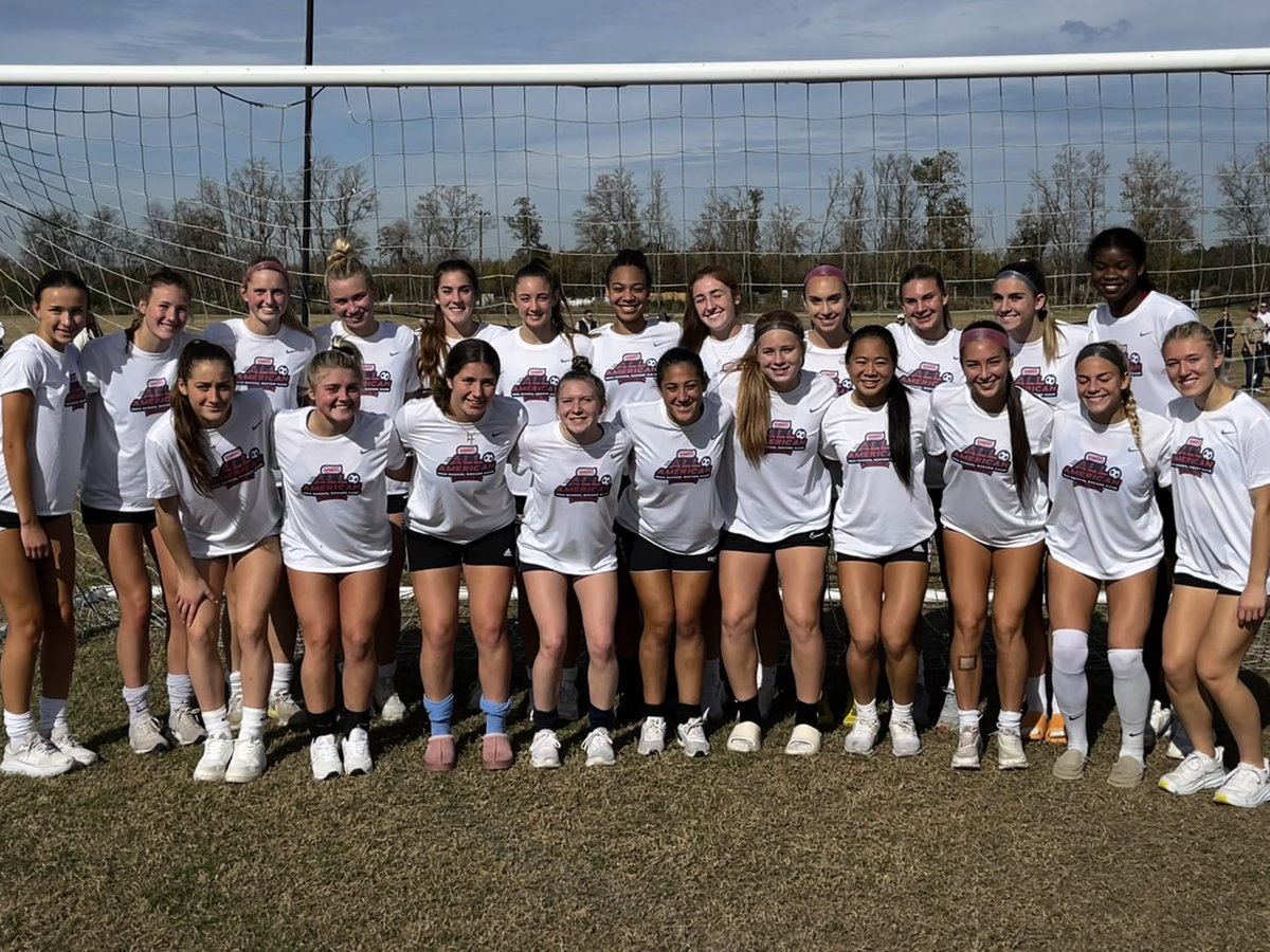 EBBearsGSoccer's tweet photo. Congrats to Mikayla Mandleur, pictured here with her "East" teammates as she prepares to play in the All-America game in South Carolina! Tremendous accomplishment and recognition for an all-time EBHS standout! https://t.co/ZAJuCAEAef