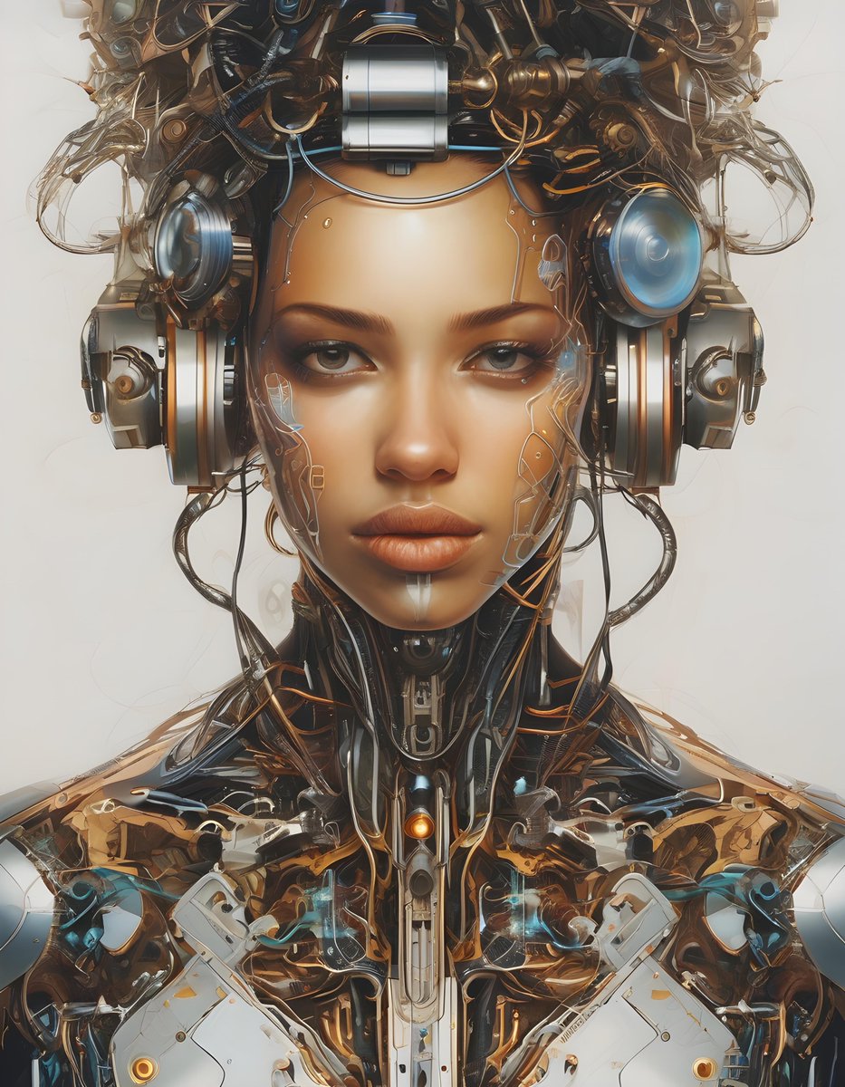 zero2zedGaming's tweet photo. Cyborgs #cyborgs #cybernetics #CyborgArt #MechanicalEnhancements #CyberneticDesign #TechAesthetics #BionicBeauties #FutureTechArt #aiart #aiartcommunity #aiartistcommunity #aiartwork #aiartist #ai #digitalart #art #artwork #artificialintelligence https://t.co/mSE61eHCvP