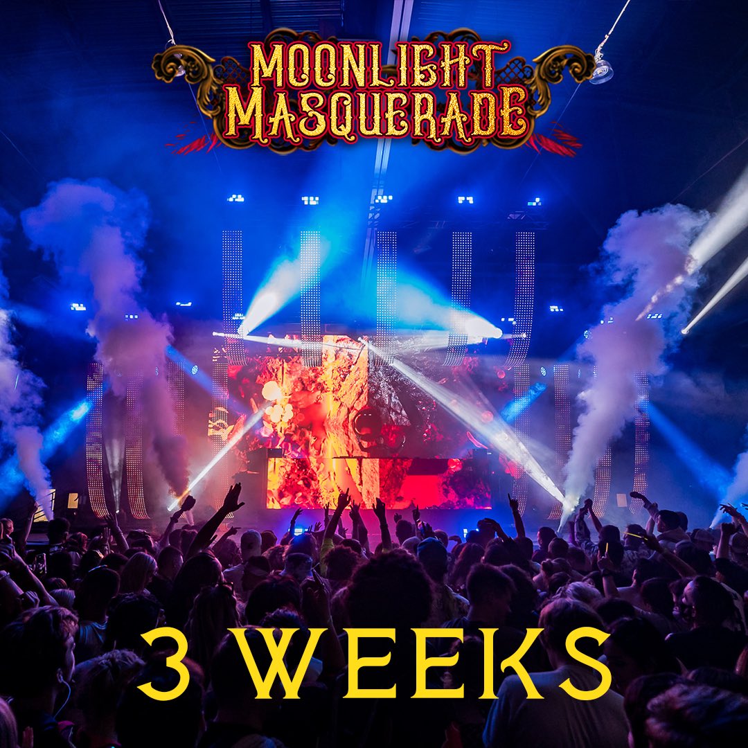 MoonlightMasq_'s tweet photo. 🎉 The moment we have all been waiting for is HERE!! Behold the set times for this years Moonlight Masquerade!! 🌙🎭 The magic is about to unfold in just THREE weeks!! We can’t wait to dance our way into the new year with all of you!! ✨ https://t.co/gwvCglvR9E