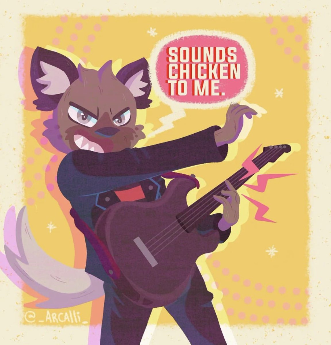 Rock and rollin' with Haida 🎸 #Haida fan art by _arcalli_ on IG