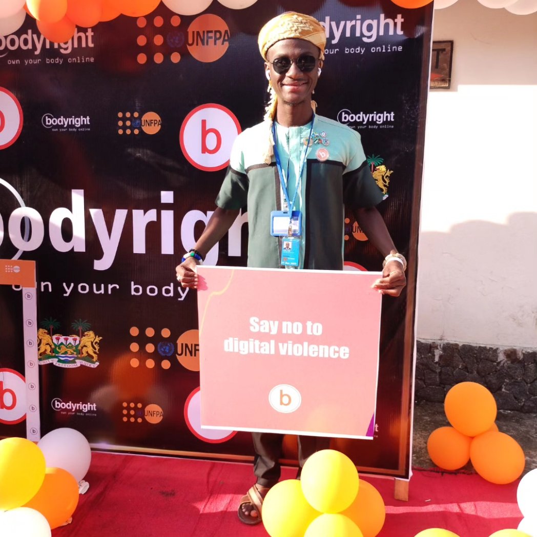 asilyasil's tweet photo. On behalf of our DG @junisak we are
grateful to @unfpa @UNFPASierraleon 4 today's Youth-led Dialogue on #GBVPrevention &amp; Response&amp; Launch of the #Bodyright Campaign 
#agenda2030
#agenda2063
#Genderbaseviolence
#GBV
#Bodyrightcampaign
#leavenoonebehind
@FirstLadyBio
@PresidentBio https://t.co/3IU0vGOH44