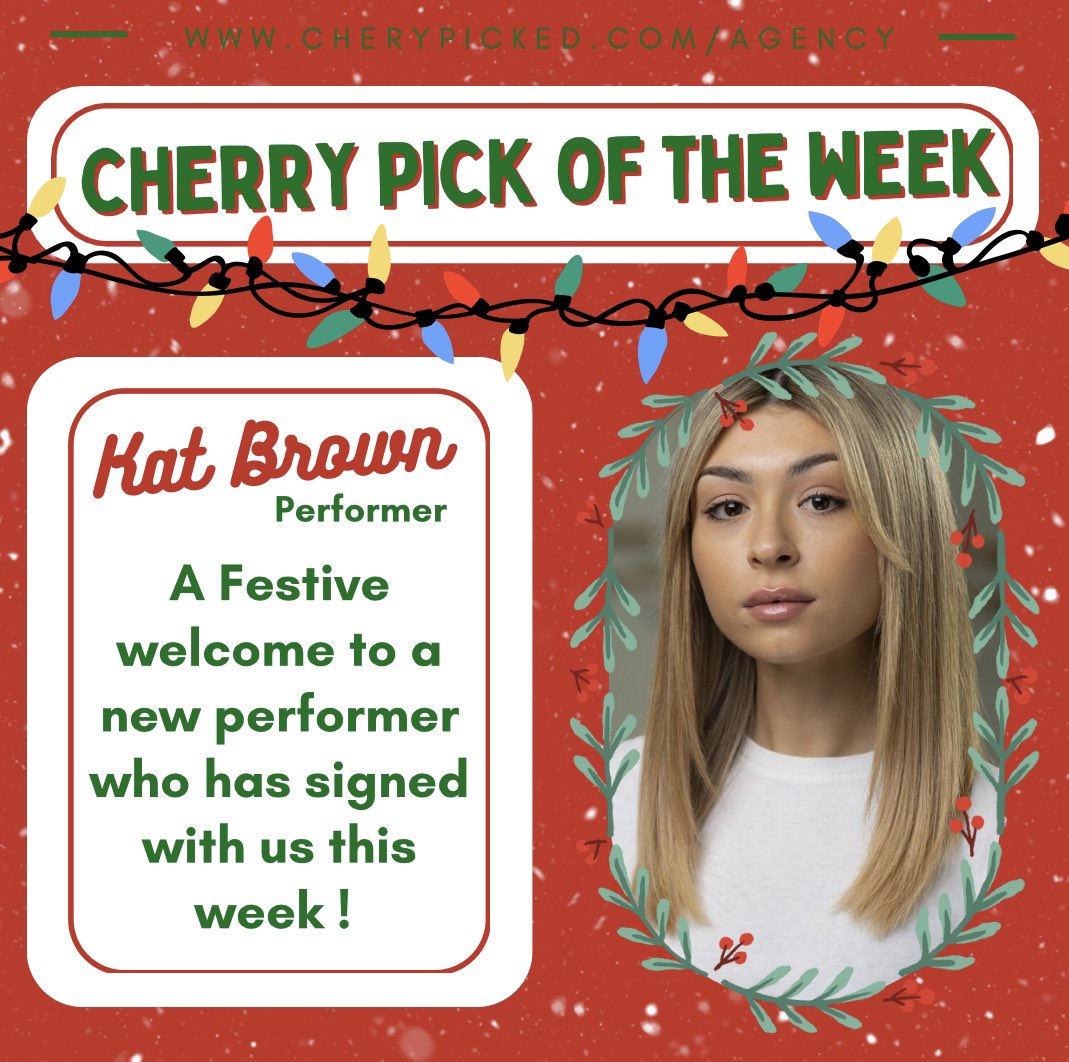 Merry Cherry Pick of the Week!!🍒❄️☃️🎅

#cherrypickoftheweek #cherrypickedtalent #talent #agent #agency #acting #singing #dancing #dance #music #talentagency #actingagent #reels #instagram #representation #agents #westend #theatre #filmandtv #audition #opencall #castingcall