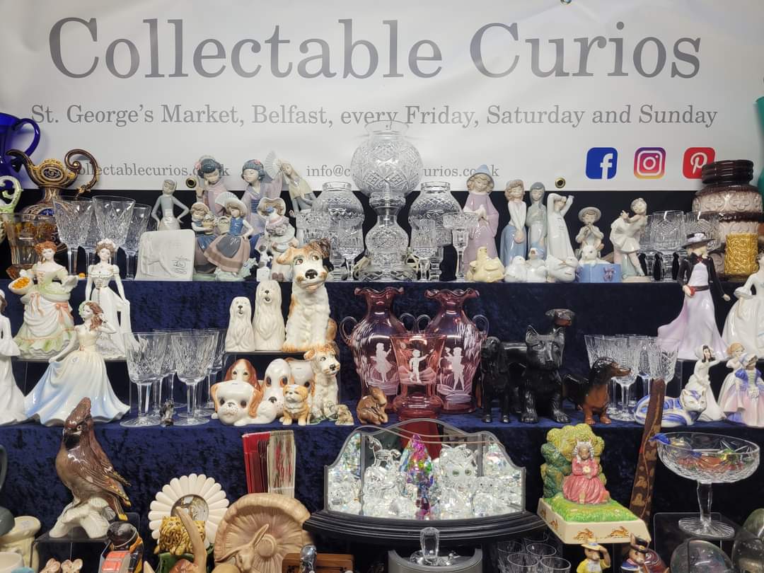 What do you buy the person who already has everything? Pop by the Collectable Curios stalls and you are bound to find that one-off special thing! info@collectablecurios.co.uk #VoucherCode #ChristmasSale #ChristmasGiftIdeas #VintageChristmas #StGeorgesMarketBelfast