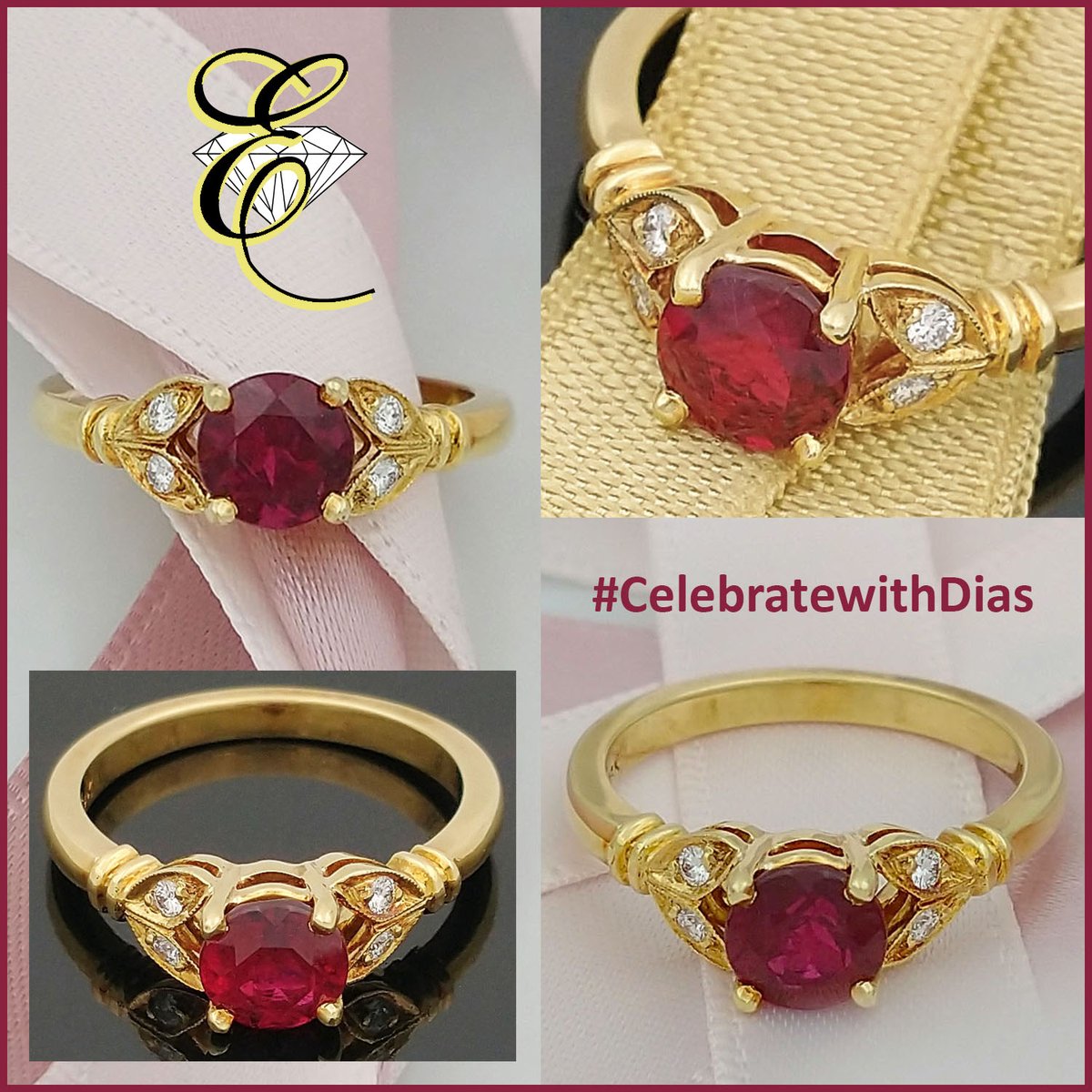 EichhornJewelry's tweet photo. 18K yellow gold Ring with a .98 carat round Pink Tourmaline and 4 accent Diamonds, finger size 6.5. $3,576. https://t.co/XFpF8S8XiO #start2sparkle #alwaysthinkDIAMONDS #eichhornglow #1diamondatatime #CelebratewithDias #ColorWithYourDias #tourmalinejewelry https://t.co/5WSsE4vWlF