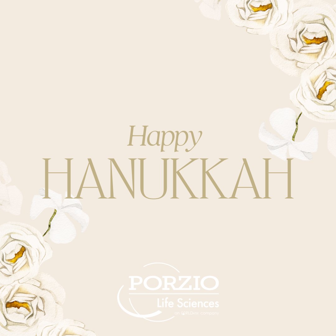 PorzioLS's tweet photo. We wish our friends, colleagues, and their loved ones who are celebrating, a joyous Hanukkah filled with warmth, light, and moments of celebration. May the Festival of Lights bring you prosperity and happiness. Happy Hanukkah from all of us at Porzio Life Sciences! https://t.co/i6XYlyUT3B