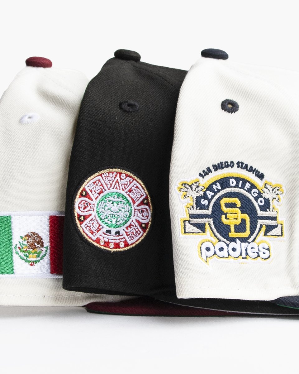 BillionCreation's tweet photo. FIVE exclusive hats to bolster your collection!
Dropping exclusively at Billion Creation this Saturday, December 09.
11AM PST (In-Store)
530PM PST ( Online )
#newera #fitted #capcollector #sandiegopadres #padresbaseball #mlb #baseball #mexicocaps #mexicoheritage #mxdrop # https://t.co/lCfqgJmE5X