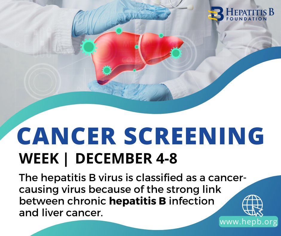 HepBFoundation's tweet photo. In the past 20 years, the prevention &amp; treatment of liver cancer has advanced tremendously. Liver cancer can now often be prevented, detected earlier than before &amp; effectively treated. @LiverCancerConn

Learn more: https://t.co/96cZLIBxEu

#CancerScreeningWeek #LiverCancer #HepB https://t.co/dbOB1Wpdu5