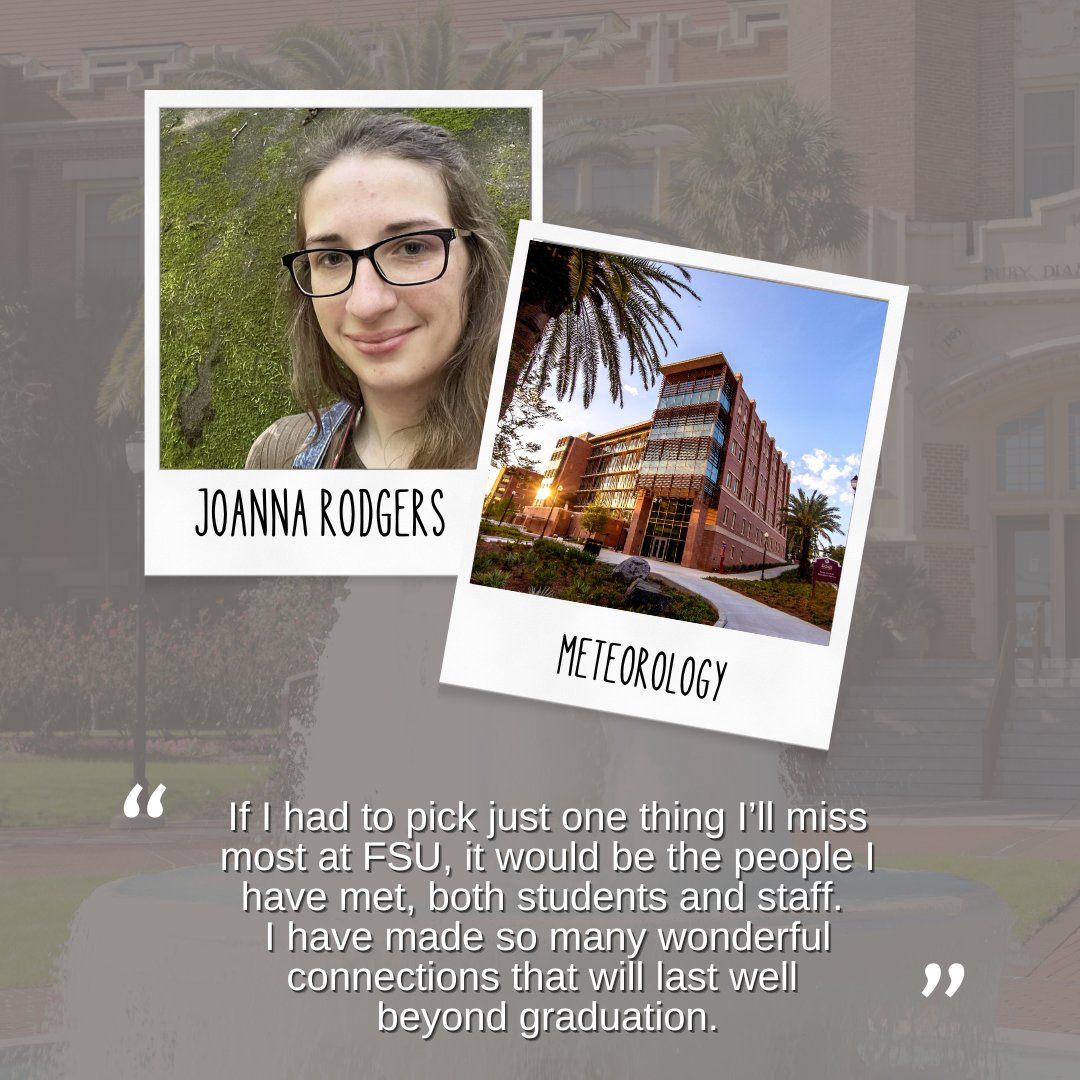 FSUartssciences's tweet image. Join us in celebrating some of the @FSUartssciences students graduating next week! 👩‍🎓🎉

@FSU_EOAS