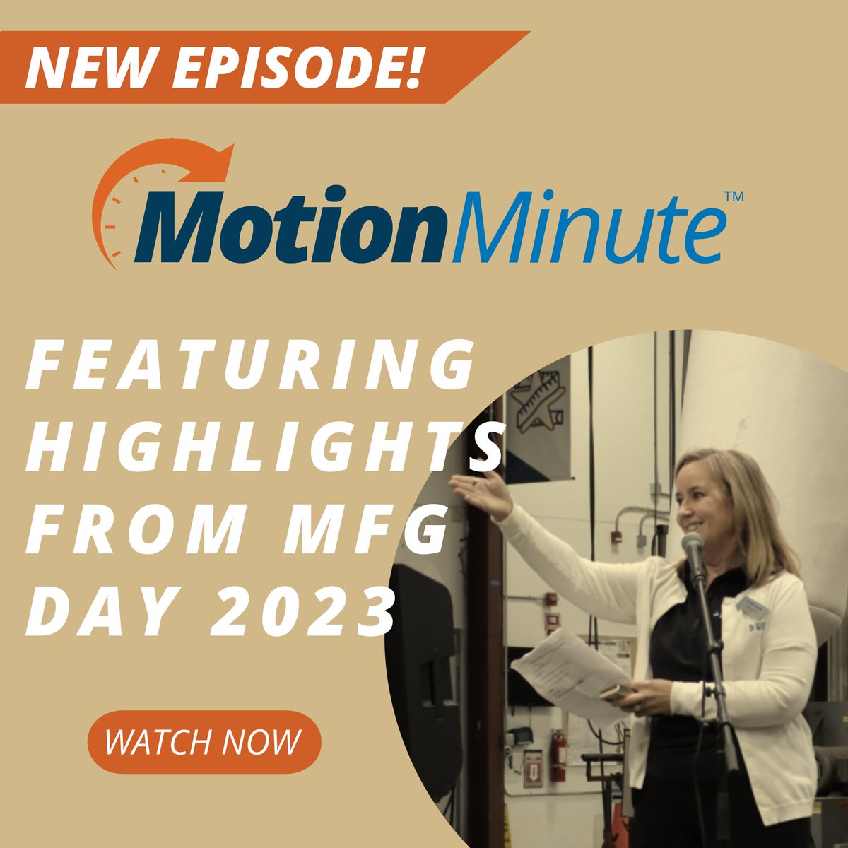 Introducing our NEW Motion Minute™ episode featuring the highlights of #MFGDay23. BW's president, Pamela Kan, delivered an inspiring speech to the kids.

🎥Watch now: motionminute.bwc.com

#MotionMinute #Manufacturing #MFGDay23 #Engineering #KidsinSTEM