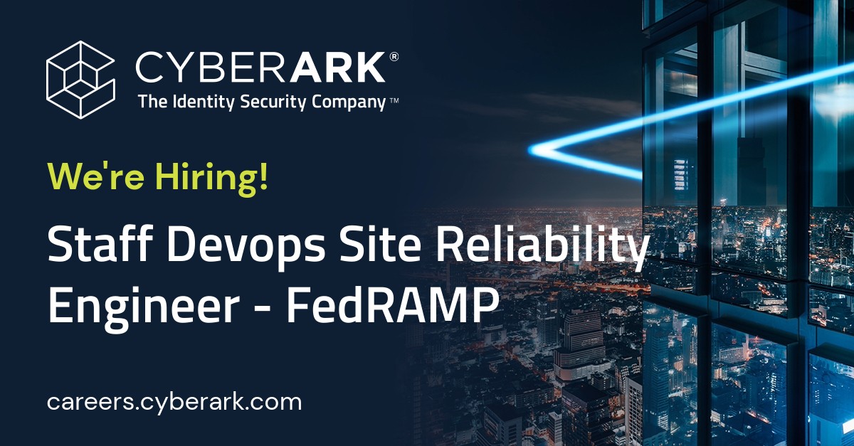 AlonRotem's tweet photo. @CyberArk is looking for a Staff #Devops Site Reliability Engineer - #FedRAMP! Come work with an excellent team with cutting edge technology.  If you are interested in learning more about this opportunity, please apply using the link below.

https://t.co/Uyo0ONLley https://t.co/dpb8PWesDZ