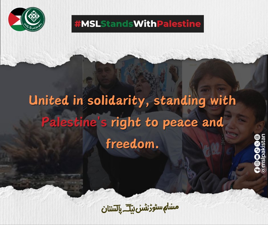 AnsMuhsi's tweet photo. Your pain is our pain, your fight is our fight. Together, we stand in solidarity with Palestine.

#MSLStandsWithPalestine  ✊🏽 https://t.co/b8dRgKH0uH
