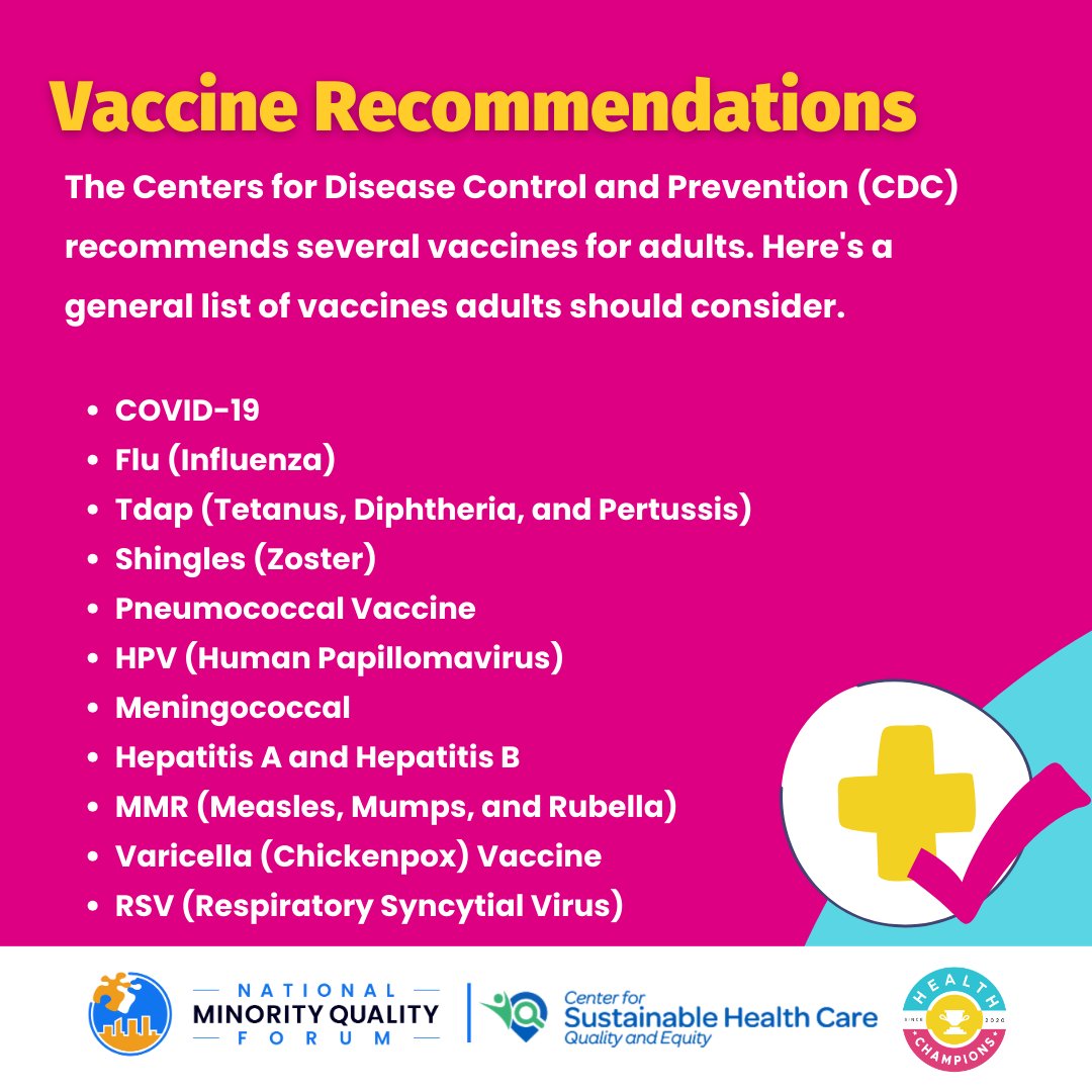 JoinHCs's tweet photo. Some illnesses can be serious for older adults and people with chronic diseases. Vaccines are the best way to stay healthy and reduce the risk of serious illness.

Learn more about adult vaccination - and how you can educate your community. https://t.co/wadaHw5koO
#AdultVaccines https://t.co/VkCHXbkdY7