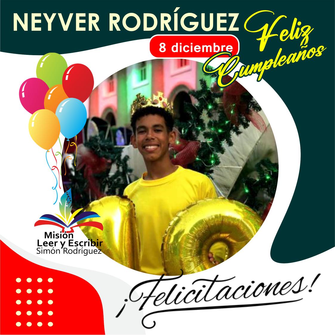 Celebramos la llegada del cumpleaños número 18 de Neyver Rodríguez.
#FelizCumpleaños 🎉🎉🎉🎉
#8Dic #SanJuan de los Morros 
#guarico