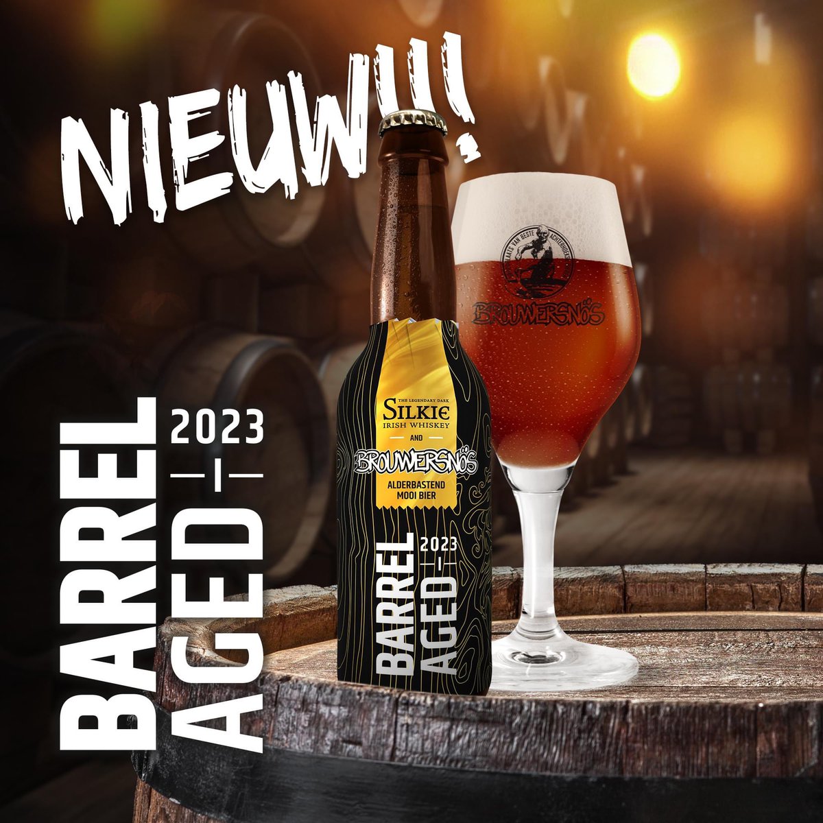 Ons nieuwste speciaalbier … héél speciaal! Gerijpt op houten vaten van whiskey, nog meer karakter en smaak!! 
Barrel Aged 2023 – I, 7,5%. Dubbel. 
Gerijpt op Moscatel vaten uit de Ardara Distillery, Donegal, Ierland.
brouwersnos.nl/webshop
#speciaal #whiskey #silkie #legendary