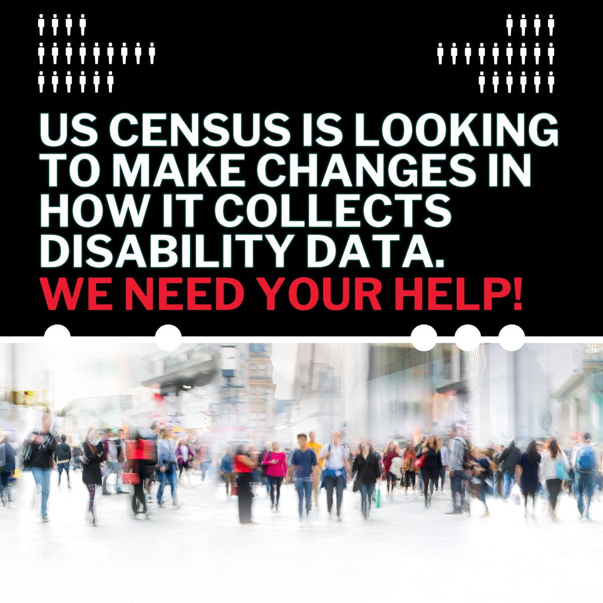 CALL TO ACTION! 🚨 The US Census is looking to make a change in how it collects disability data in the American Community Survey that will negatively impact people with disabilities. It will reduce the count of people with disabilities from 14% to 8%, meaning about 20 million…