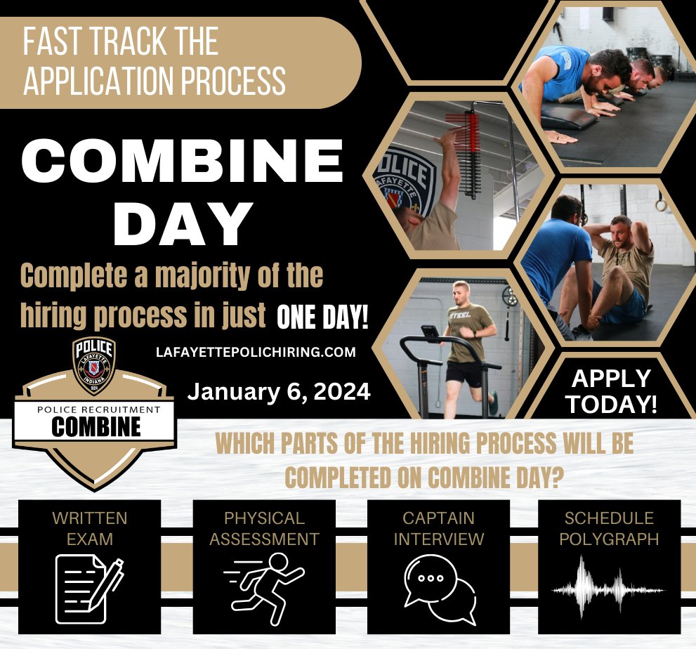 police_ind3950's tweet photo. Have you registered for LPD's next Combine Day on January 6th?!

Jump-start your police career by attending Combine Day! 

Don't wait, apply today and fast track the application process!
https://t.co/owAGQo5Yl0

#CombineDay #PoliceHiring #TeamLPD #policejobs #hiring https://t.co/QUX4suYbii