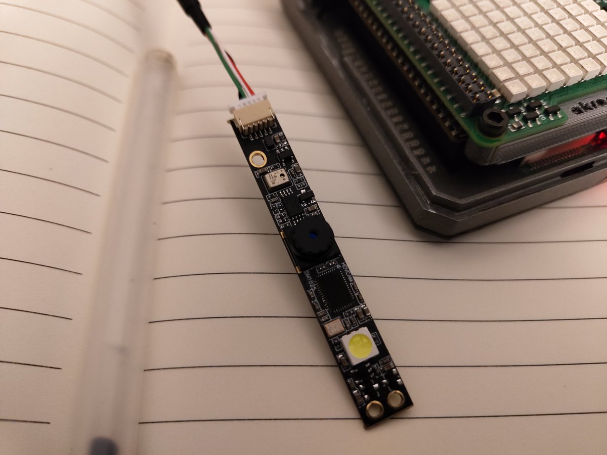 kamathsblog's tweet photo. Added this little 5MP USB camera to the robot (and URDF, and I'll be using it for streaming video. Now building @ooeygui's webrtc_ros repo...
Meanwhile, has anyone worked with cameras like this before? How do I control the LED?
#RobotTwitter #ROS https://t.co/oPGvaWQJ0u