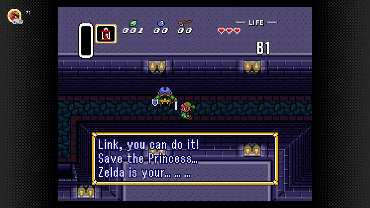 Tara_Gman's tweet photo. Zelda is my what?! 

TELL ME!! 

#ZeldaALTTP #SuperNES #NintendoSwitchOnline #NintendoSwitch https://t.co/XpnDnVHELJ