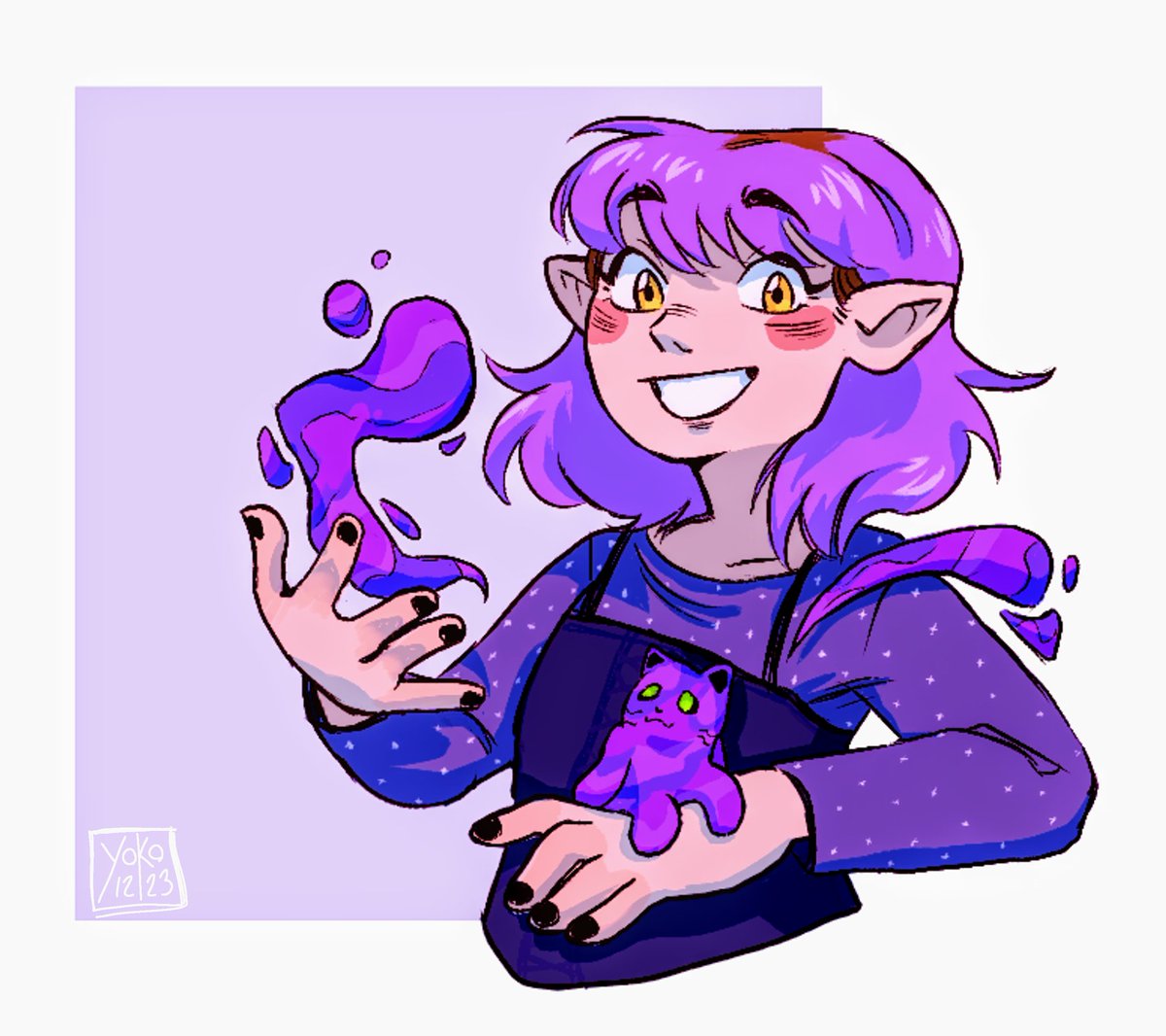 yoko_de_limon's tweet image. Order my live on ig  💜✨ 
#tohfanart  #AmityBlight