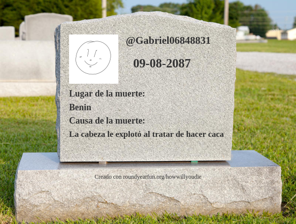 Así es como y cuándo moriré funxgames.me/howwillyoudie?…

⠀