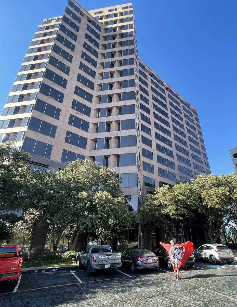 scottsmccoy127's tweet photo. Dallas Noles making sure all Nole Nation is heard at the CFP Committee Headquarters today https://t.co/arqtdO7bQm