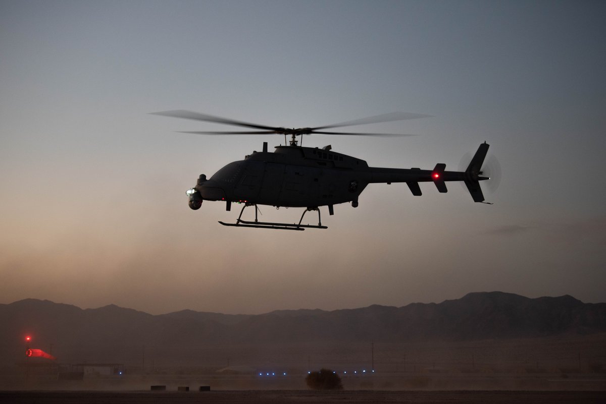 USNavy's tweet photo. #EyesInTheSky ππ΅οΈ
As the #USNavy's only unmanned helicopter, MQ-8C Fire Scout can deploy from land or sea, provide target-acquisition, and real-time intelligence, surveillance, and reconnaissance to the Navy and Marine Corps.
#FlyingFriday | #FireScout | #ISR https://t.co/1tOGpEGGHT