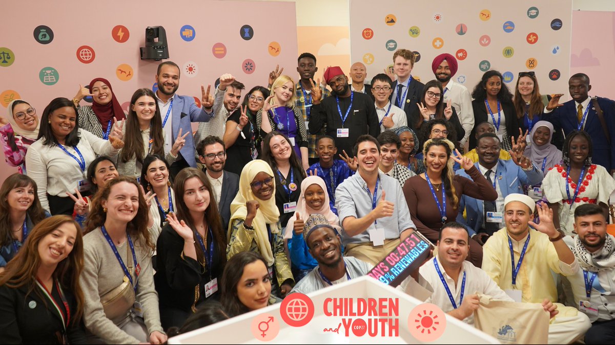 Feeling energized after closing out a busy Youth Day at #COP28 💯 It was a full house at the @CYPavilion, where young people from around the world candidly shared their hopes & aspirations for how the @UN can scale up its work with & for youth in all their diversity 🗣️