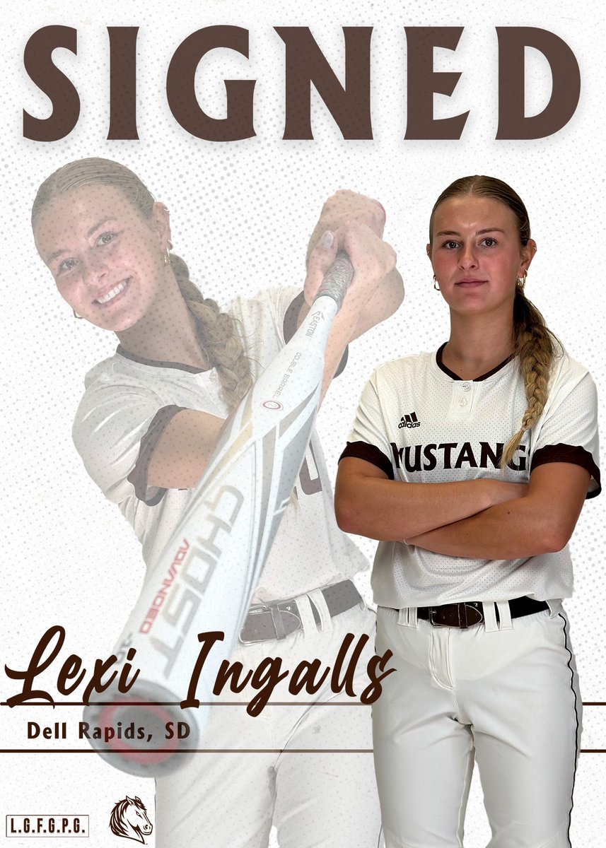SMSUSoftball's tweet photo. Welcome Lexi to the Mustang Family! #LetsRide #LGFGPG https://t.co/7MP3sWqHaq