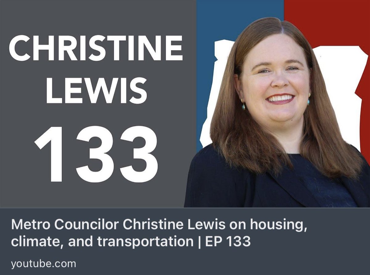 Metro Councilor Christine Lewis on housing, climate, and transportation | EP 133 

Watch 📺 lnkd.in/eUUCbt_6

Listen 🎧 lnkd.in/ehHvpe3R

#podcast #oregon #policy #government #news #orleg #orpol #podcastlife #youtube #climate #transportation