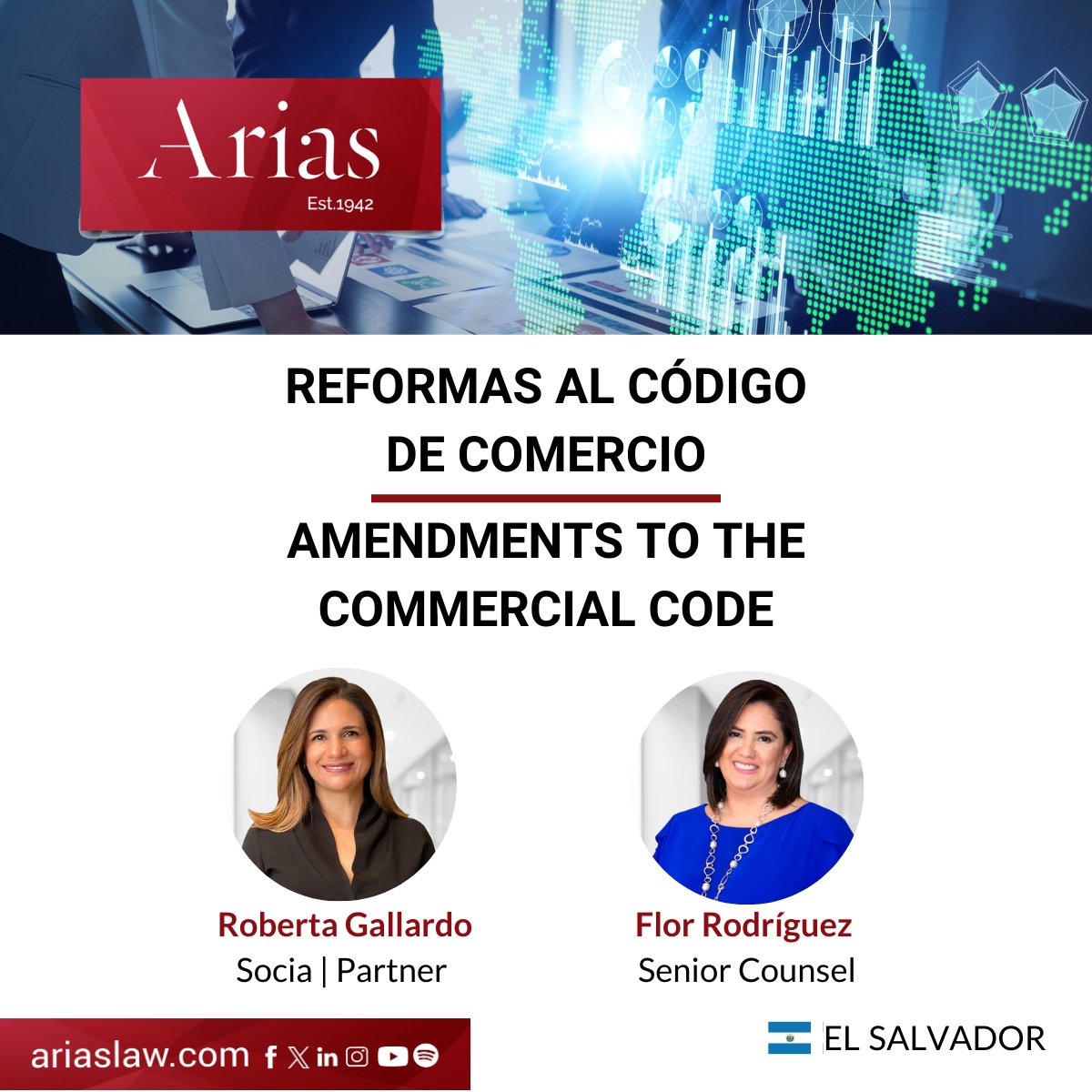 AriasLawFirmCA's tweet photo. Infórmese de las reformas al Código de Comercio en nuestro nuevo artículo. https://t.co/Pej7WUrQKb
Get informed on the amendments to the Commercial Code "Código de Comercio" in our new article. https://t.co/CXyrqbxMbz
#SiempreArias #AlwaysArias #OneStepOneStop https://t.co/B84up9Undb