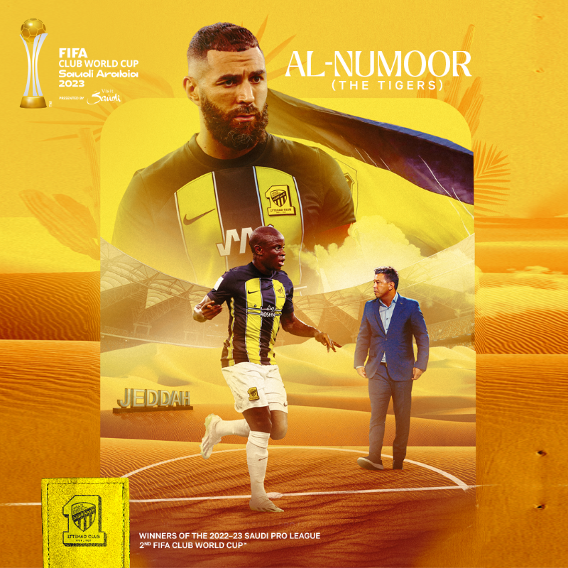 fifaworldcup_ar's tweet photo. الاتحاد سيخوض البطولة كصاحب الأرض والجمهور 👌

النمور يريدون أن يزأروا مجددًا في كأس العالم للأندية FIFA 🐯